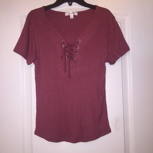 Lace Up Shirt